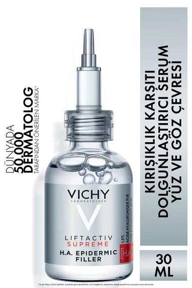 Vichy Liftactiv Supreme H.A. Epidermic Filler Kırışıklık Karşıtı Yüz ve Göz Çevresi Serumu 30 ml