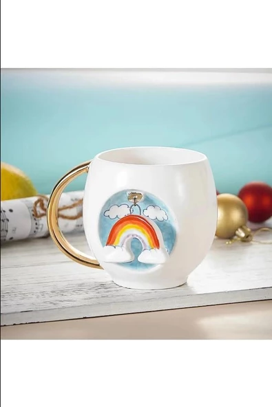 Royking Rainbow Porselen Kupa 400 ml CMT 006