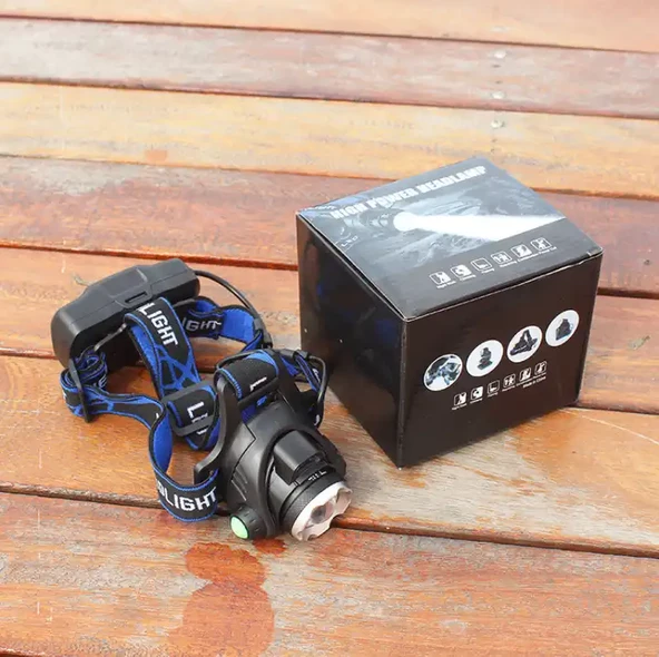 GP-365 Su Geçirmez Kafa Feneri, ZOOM Q5 LED Şarj Edilebilir Kafa Lambası 1000 Lümen - 5