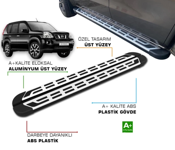 X-TRAİL 2005 2006 2007 2008 2009 2010 2011 2012 2013 2014 YAN BASAMAK ürün görseli 1