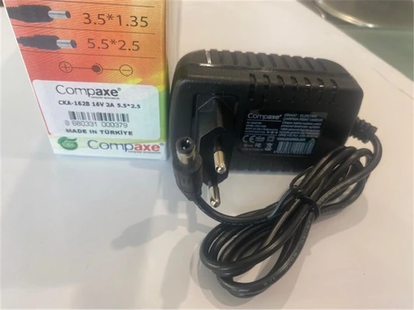 Compaxe 40w 16v 2.5a 5.5-2.5 Adaptör