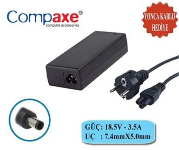Compaxe Hp 19V 3.42A 5.5-2.1 Hp Notebook Adaptörü