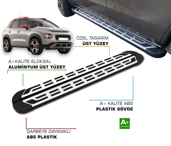 C3 AİRCROSS 2017 2018 2019 2020 2021 2022 2023 2024 2025 YAN BASAMAK ürün görseli 1