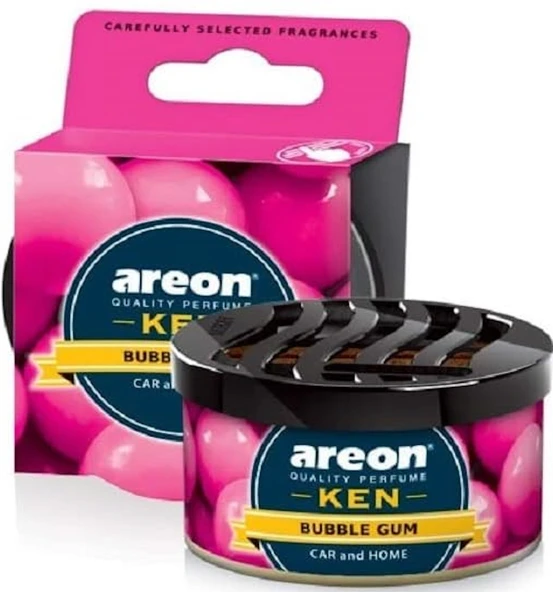 KEN Bubble Gum Bardaklık Oto Araç Kokusu AREON JEL KOKU