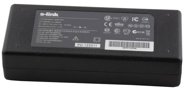S-link 90W 19.5V 4.7A 6.0-4.4 Notebook Adaptörü
