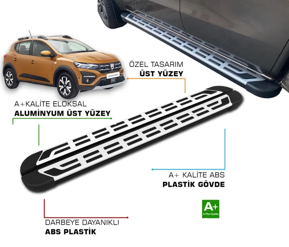 SANDERO 3 STEPWAY 2020 2021 2022 2023 2024 2025  YAN BASAMAK ürün görseli 1