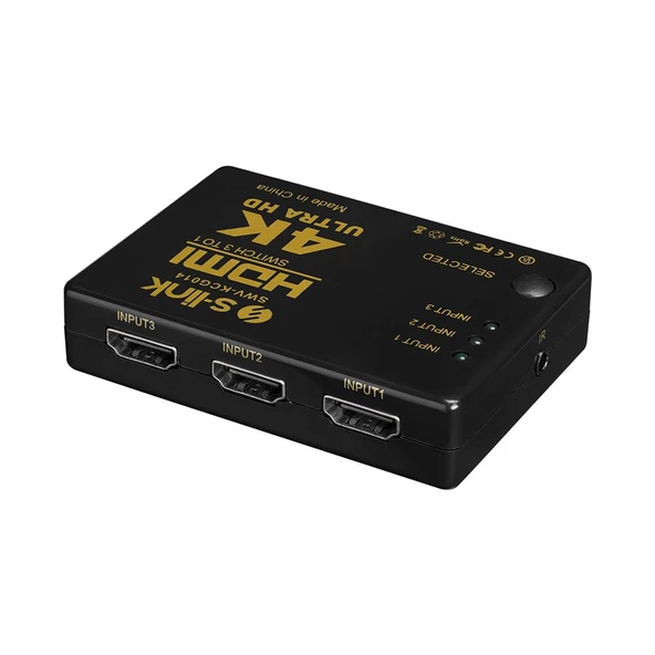 S-link HDMI 3TO1 SWITCH 4K-2K IR +Adaptör