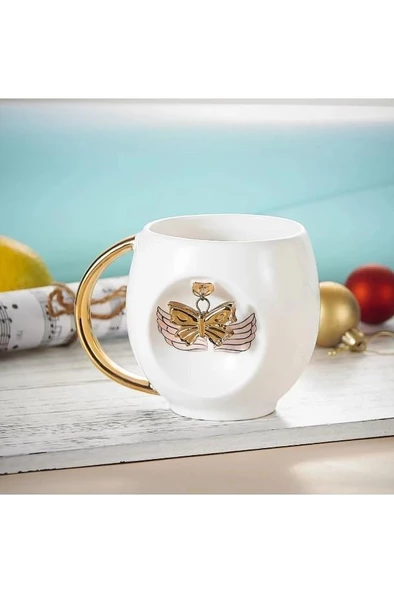 Royking Farfalla Porselen Kupa 400 ml CMT 010