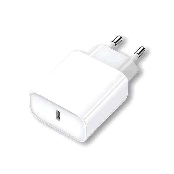 Apple iphone 16 / 16 Plus / 16 Pro / 16 Pro Max Uyumlu Type-c Hızlı Şarj Aleti Adaptörü(Başlık) Beyaz - 2