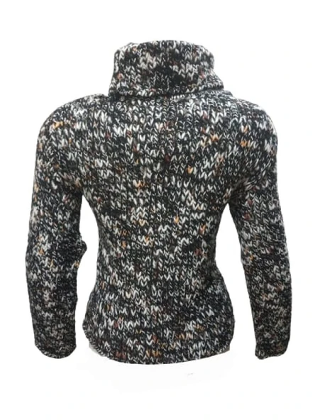 Alegria Kadın El Örgü Tam Balıkçı Kazak St-01549 - Resim 4