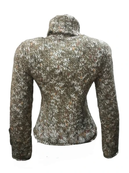 Alegria Kadın El Örgü Tam Balıkçı Kazak St-01549 - Resim 8