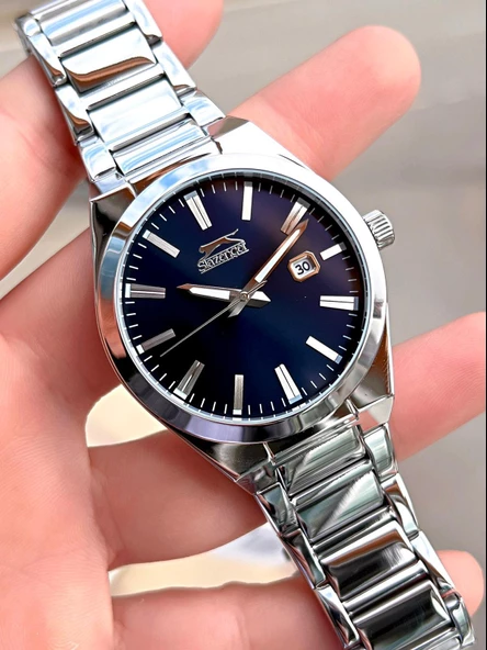 Slazenger Damatlık Ve Takım Elbiye Özel Çelik Kordon 5 Atm Suya Dayanıklı Erkek Kol Saati SL545.A04 - Resim 4