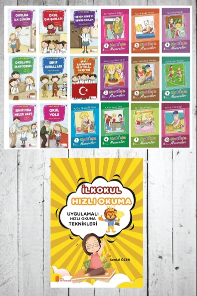 1.Sınıflar İçin Zevkle Okunan 18 li Hikaye Seti + Hızlı Okuma ürün görseli 1