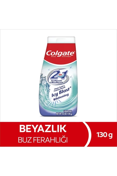 COLGATE 2 In 1 Toothpaste & Mouthwash Icy Blast Whitening 100ml