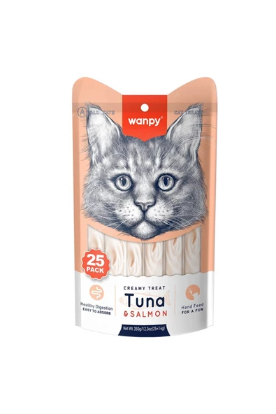 WANPY TUNA SALMON KEDİ ÖDÜL MAMASI 25 Lİ