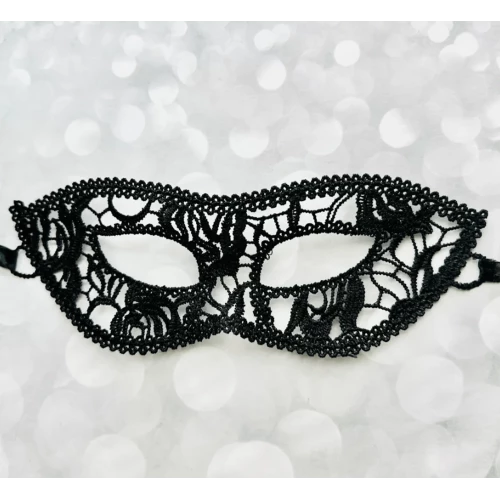 Siyah Kedi Model Dantel Parti Maskesi 12 No ürün görseli