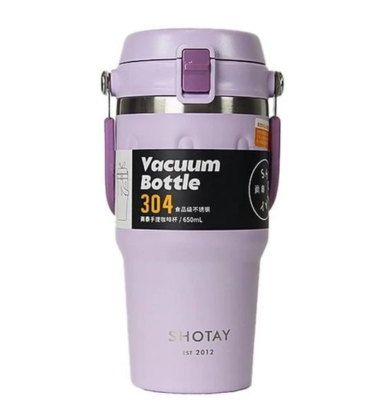 Shotay Termos Bardak Seyahat ve Outdoor 650Ml Yeşil