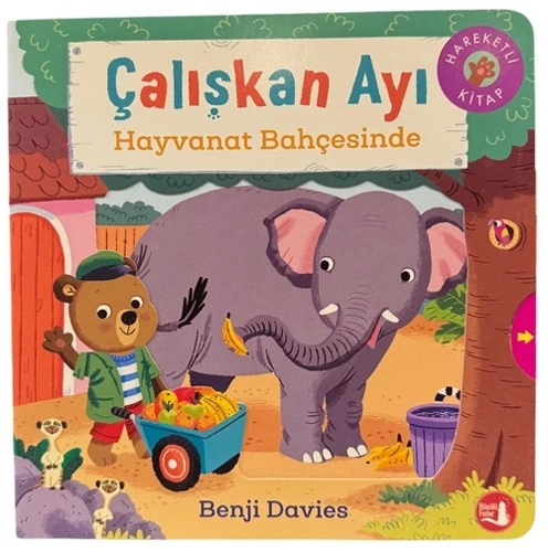 Çalışkan Ayı - Hayvanat Bahçesinde (Ciltli - Hareketli Kitap)