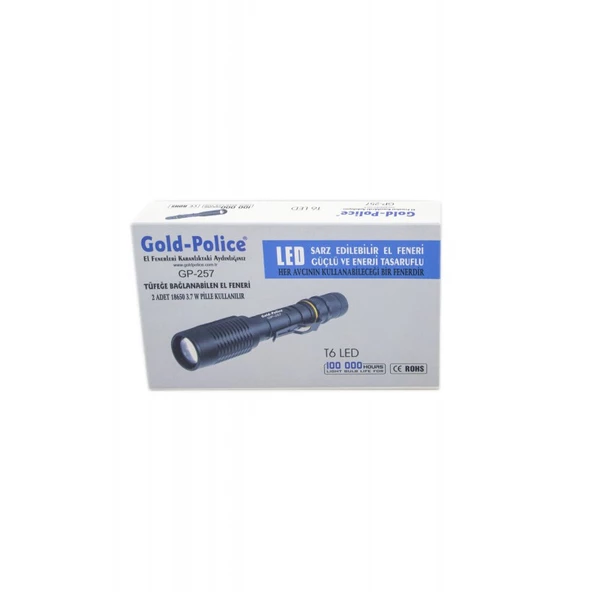 Gold Police GP-257 Tüfek Aparatlı El Feneri - 3