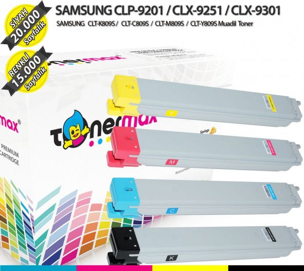 Samsung CLX-9201 Muadil Toner Takım