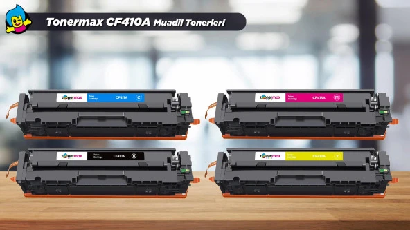 HP Colour LaserJet Pro M452dn Muadil Toner Takım / HP CF410A Takım Muadil Toner