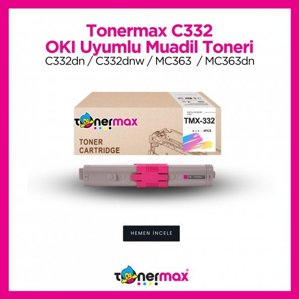 OKI MC363 Muadil Toner Kırmızı - 1