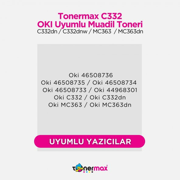 OKI MC363 Muadil Toner Kırmızı - 2