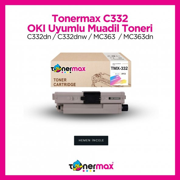 OKI MC363dnw Muadil Toner Siyah - 1