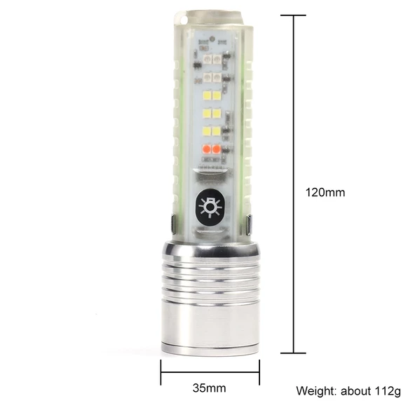 Onelight USB Şarjlı El Feneri, Yeni Nesil 8 MOD Çakarlı El Feneri - 3