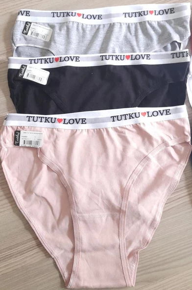 Tutku 12' li Bayan Hanna Bikini Külot Kombin 0560 - 3