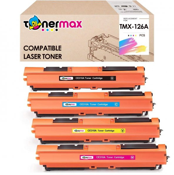 Hp Color LaserJet CP1025 Muadil Toner Takım / Hp CE310A Takım