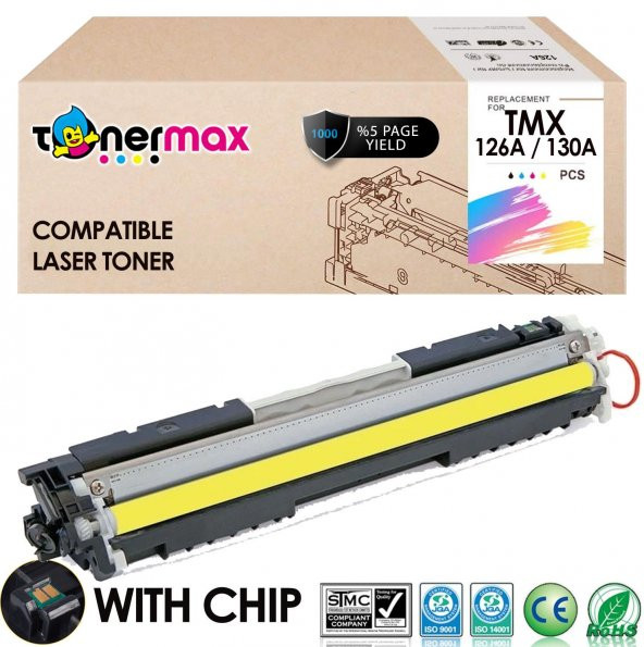 Hp Color LaserJet CP1025 Muadil Toner Takım / Hp CE310A Takım - 5