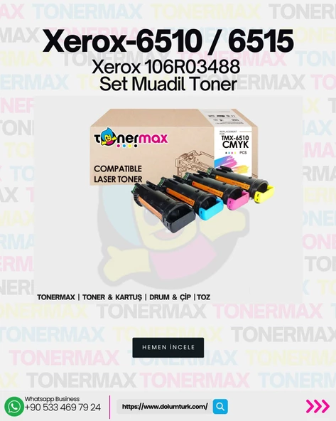 Xerox WorkCentre 6515 Muadil Toner Takım - 4