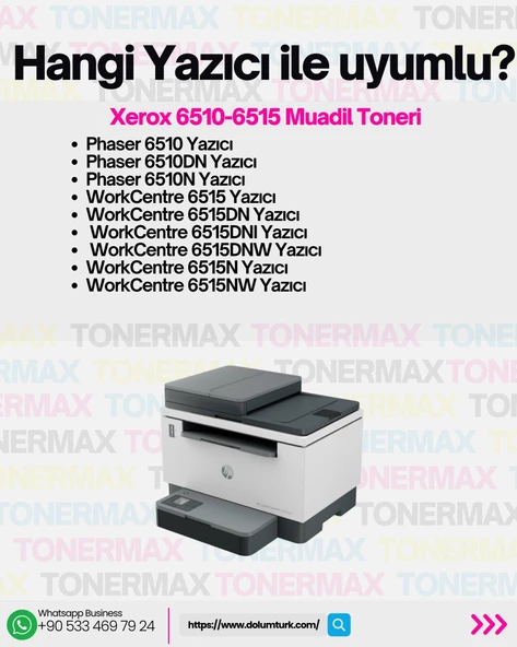 Xerox WorkCentre 6515 Muadil Toner Takım - 5