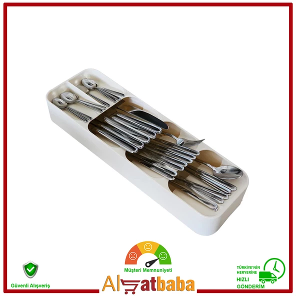 DecoBella 5 Bölmeli Çekmece Kaşıklık - 3