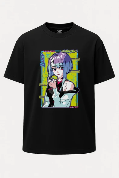 Oversize Lucy Anime Unisex Tişört