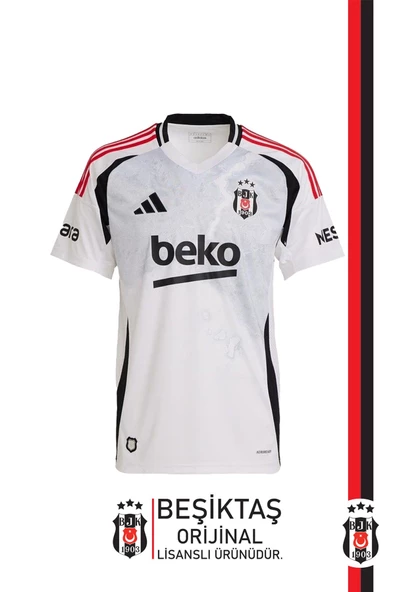Beşiktaş Orijinal 24-25 Beyaz Forma Bjk Kartal Baskılı Hediyelik Ahşap Kutulu - 2