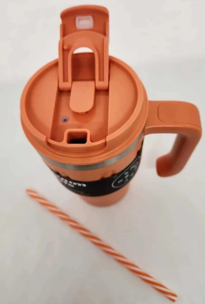 Shotay Termos Bardak Seyahat ve Outdoor 650Ml Turuncu - 3