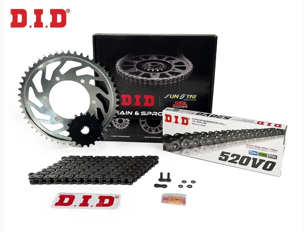 Did-Jt 2012-2018 Suzuki GW250 Inazuma Uyumlu Zincir Dişli Set Oring Zincir Çelik Renk