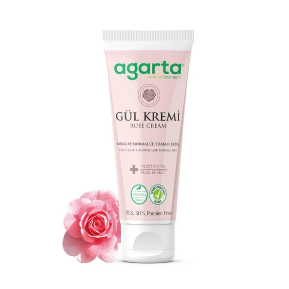 Doğal Cilt Bakım Kremi 75 ml Gül