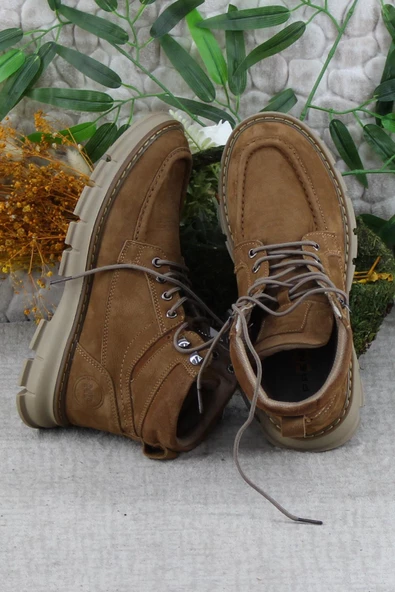 M.P 242 1854 Rahat Orijinal Ürün Nubuk Hakiki Deri Erkek Bot - Resim 5