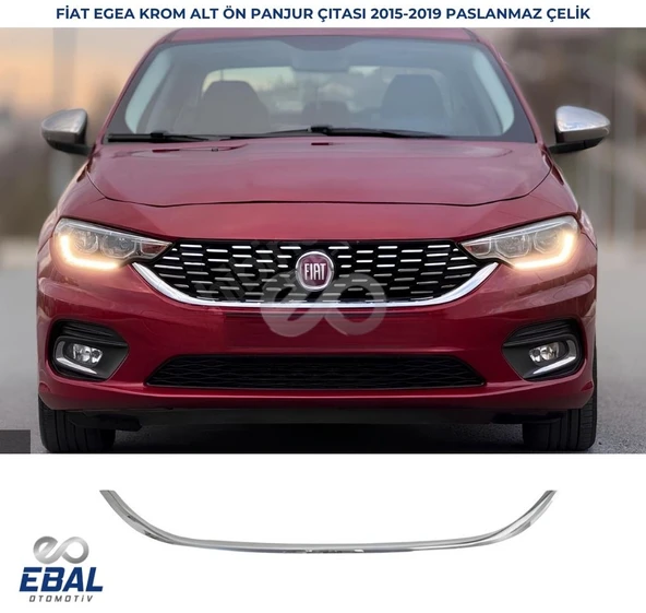 Fiat Egea Krom Ön Alt Panjur Çıtası Hb - Sd 2015 - 20120 Paslanmaz Çelik ürün görseli