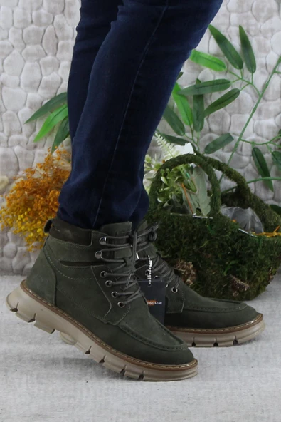 M.P 242 1854 Rahat Orijinal Ürün Nubuk Hakiki Deri Erkek Bot - Resim 6