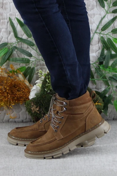 M.P 242 1854 Rahat Orijinal Ürün Nubuk Hakiki Deri Erkek Bot - Resim 3