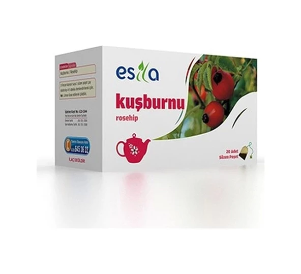 Esila Kuşburnu Süzen Poşet Çay 20 x 2 G