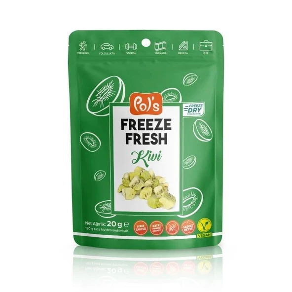 Pol s Freeze Fresh Dondurularak Kurutulmuş Kivi 20 g