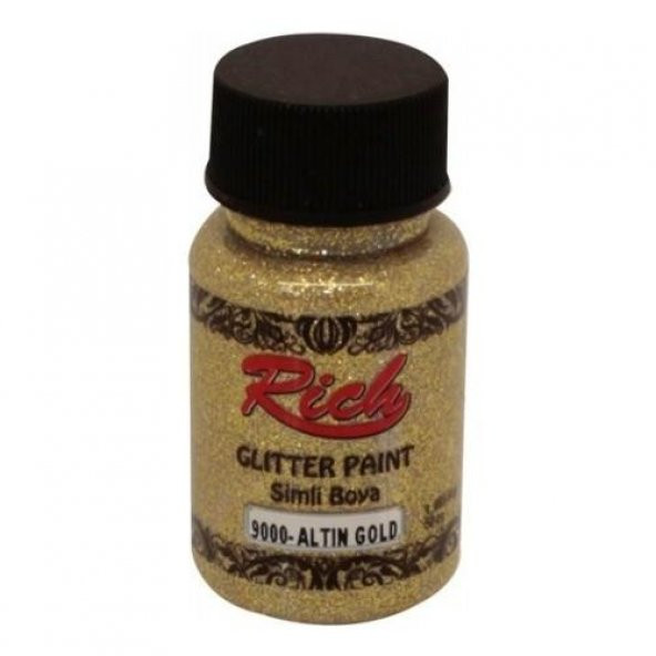Rich Glitter Paint Sim Boya Altın 9000