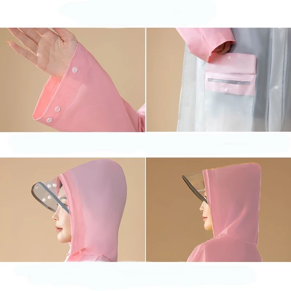 Su Geçirmez Çocuk Yağmurluk, Çanta Bölmeli (Kendi Desenini Yarat! ) - 12