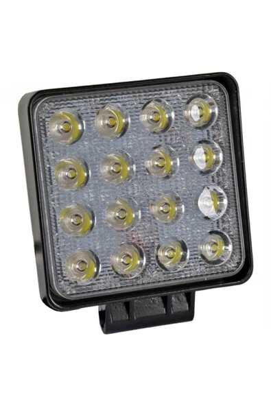 Offroad Sis Farı 16 Led 48 Wat Çalışma Lambası Ty10-05 16kare