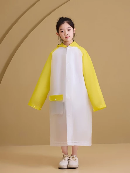 Su Geçirmez Çocuk Yağmurluk, Çanta Bölmeli (Kendi Desenini Yarat! ) - 7